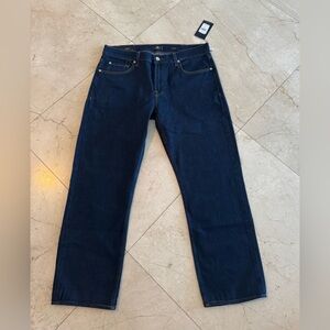 7 For All Mankind Men's Deep Indigo Straight Jeans